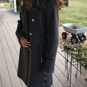 Vince Camuto Double Breasted Military Wool Coat